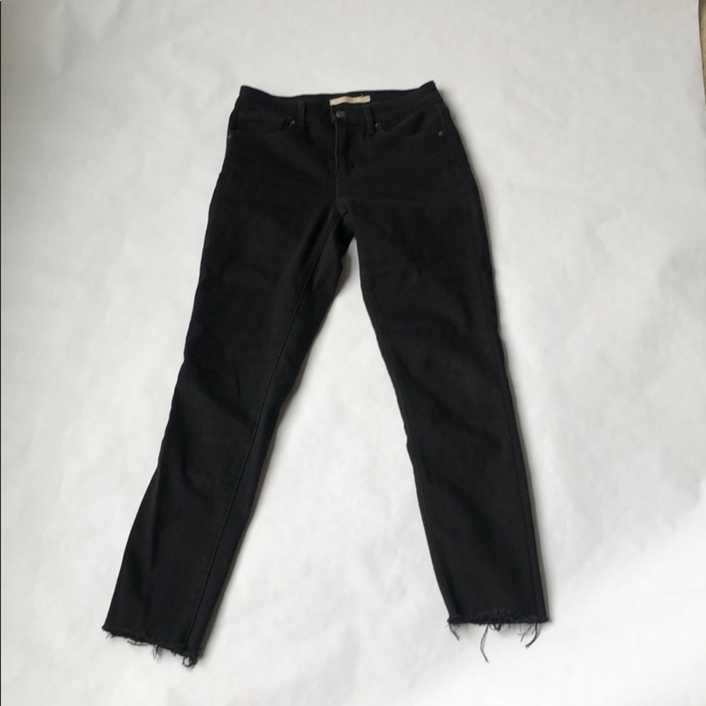 Frayed levis 721 high rise